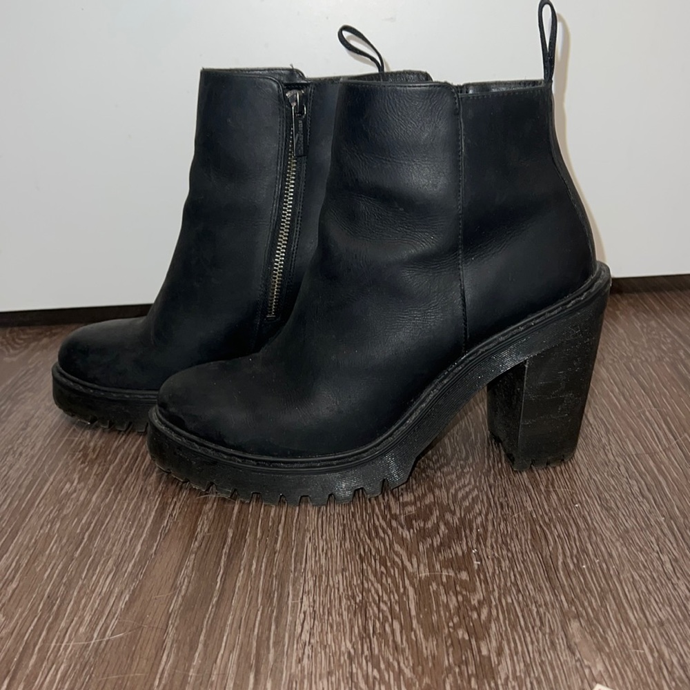Dr. Martens Black Heeled Boots